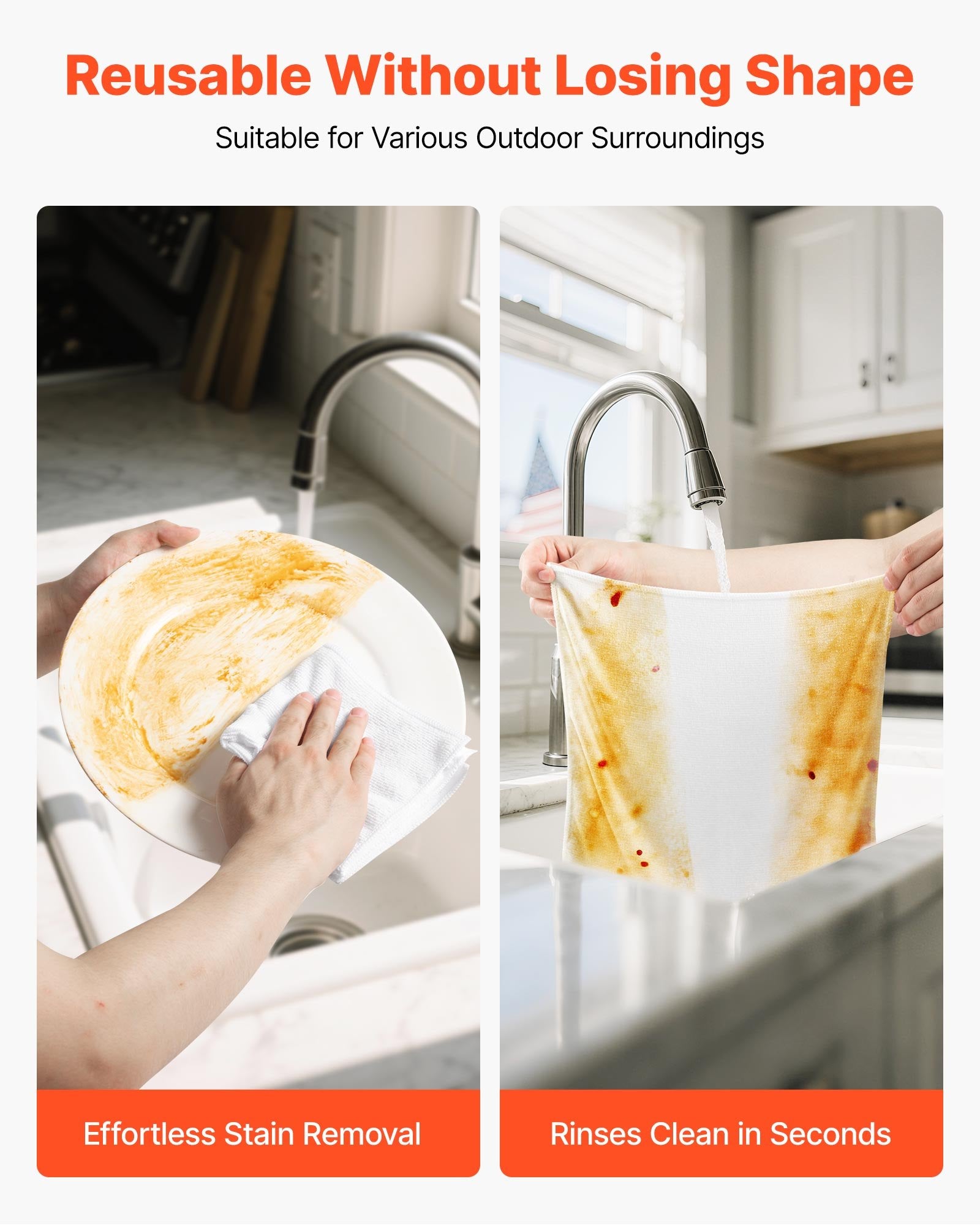 50 Pack Premium Microfiber Cloths - Ultra Absorbent, Streak-Free Shine Every time