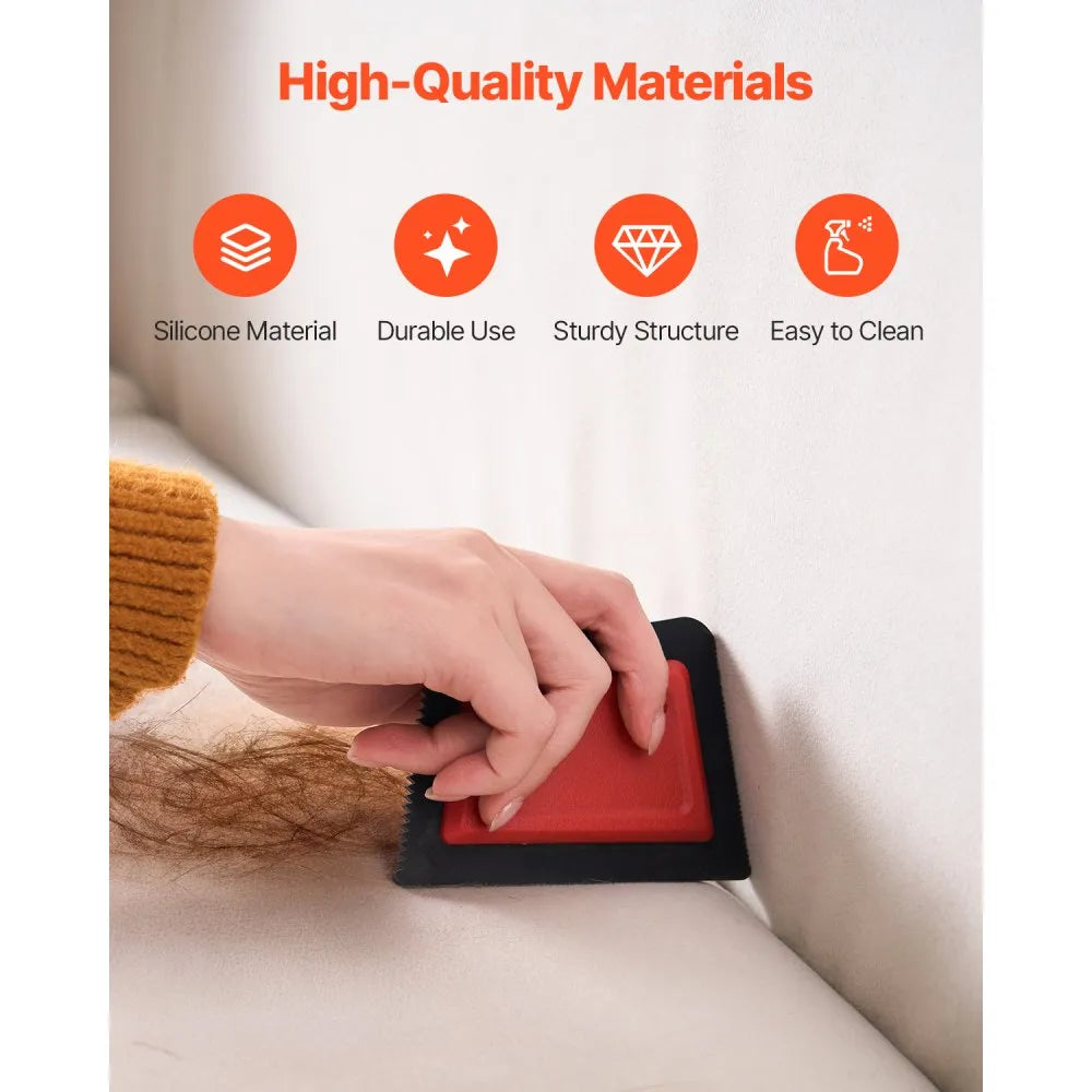 Mini quitapelos de mascotas, limpiador de pelo y pelusas reutilizable para muebles y asientos de coche