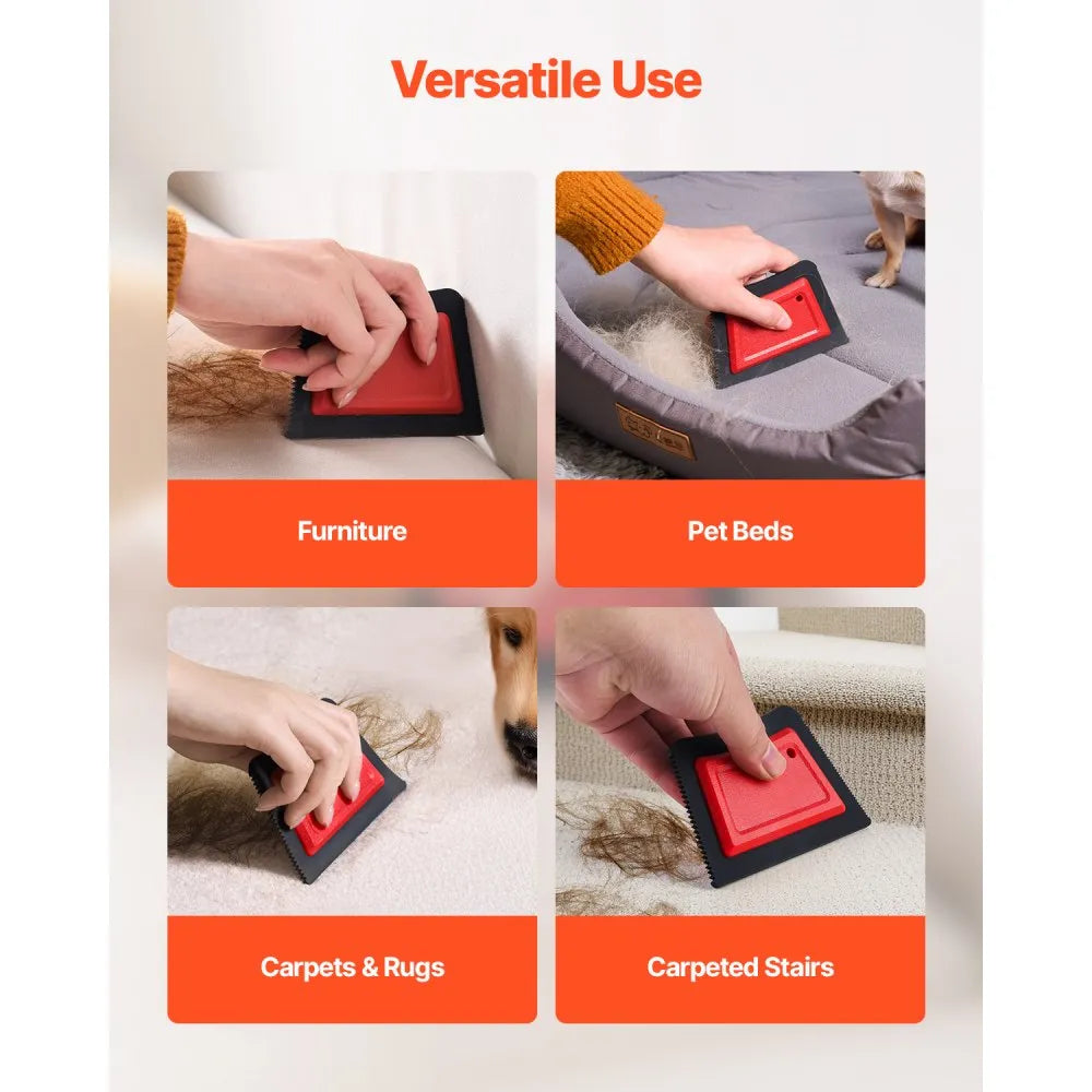 Mini quitapelos de mascotas, limpiador de pelo y pelusas reutilizable para muebles y asientos de coche